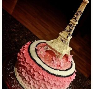 Eiffel Tower cake by K Noelle Cakes | Paris birthday cakes, Paris themed  cakes, Paris cakes