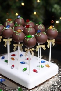 Holiday String light cake pops